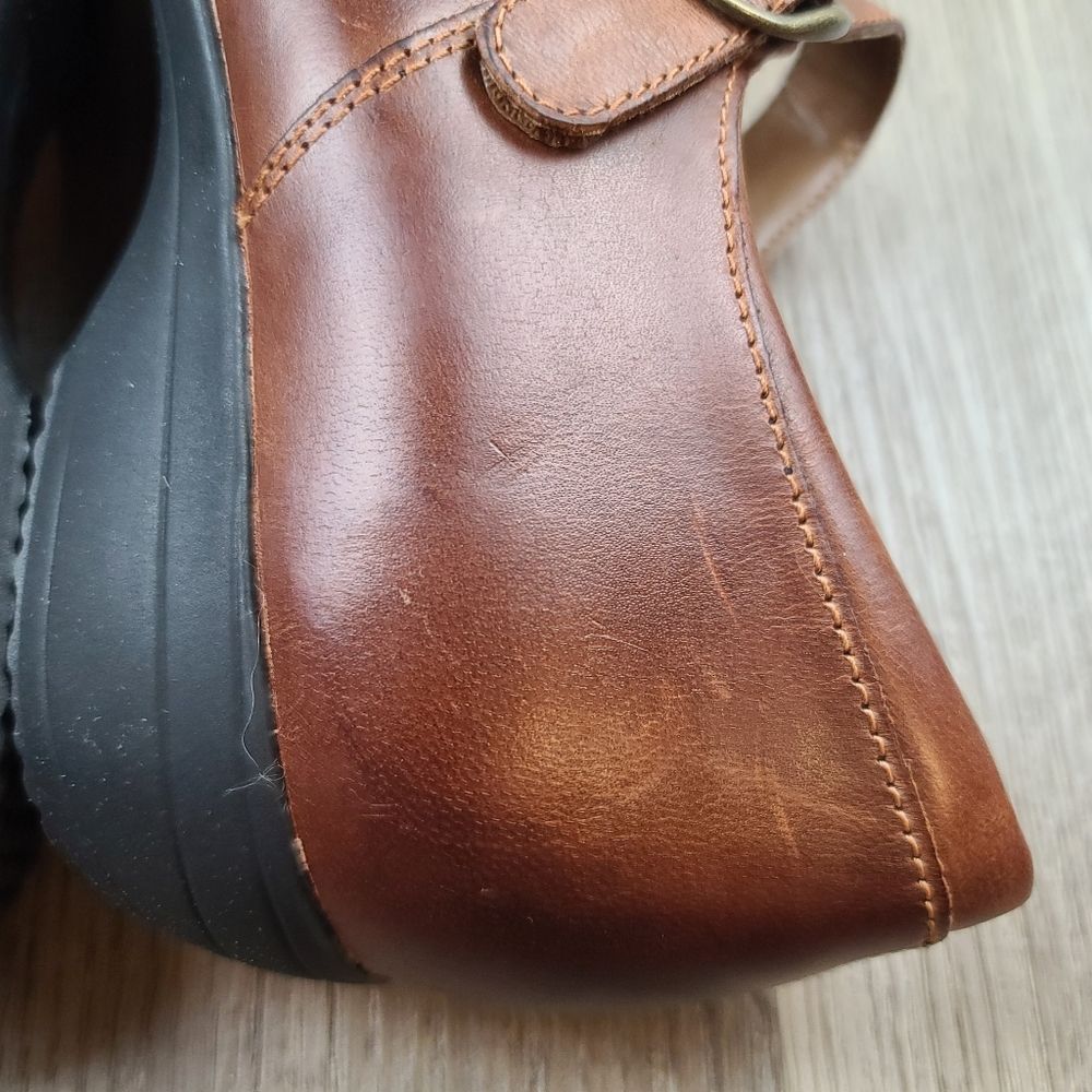 NWOB Dansko Fawna Mary Jane Chestnut Burnished Calf Leather Shoes size 9 - Picture 11 of 14
